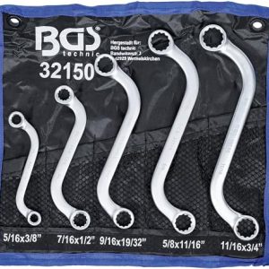 BGS 32150 Zestaw kluczy oczkowych dwustronnych typu S calowe 3/8″ 3/4″ 5 szt. BGS 32150 Zestaw kluczy oczkowych dwustronnych typu S calowe 3/8″ 3/4″ 5 szt.