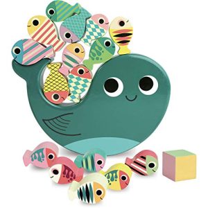 Vilac Vilac7716 Whale Equilibrist Game, wielokolorowe Vilac Vilac7716 Whale Equilibrist Game, wielokolorowe