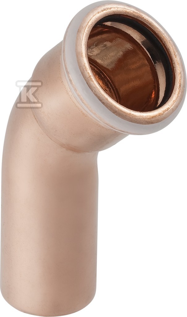 Kolano Geberit Mapress Kupfer jednokielichowe 45° d18 60703 - obrazek 1