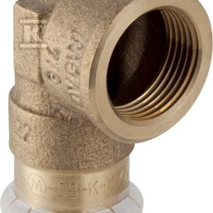Kolano Geberit Mapress Kupfer przejściowe 90° z gwintem wewnętrznym D15-Rp1/2 63853