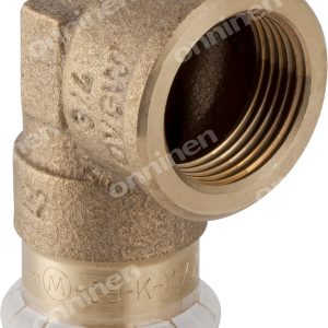 Kolano Geberit Mapress Kupfer przejściowe 90° z gwintem wewnętrznym D42-Rp11/2 63865