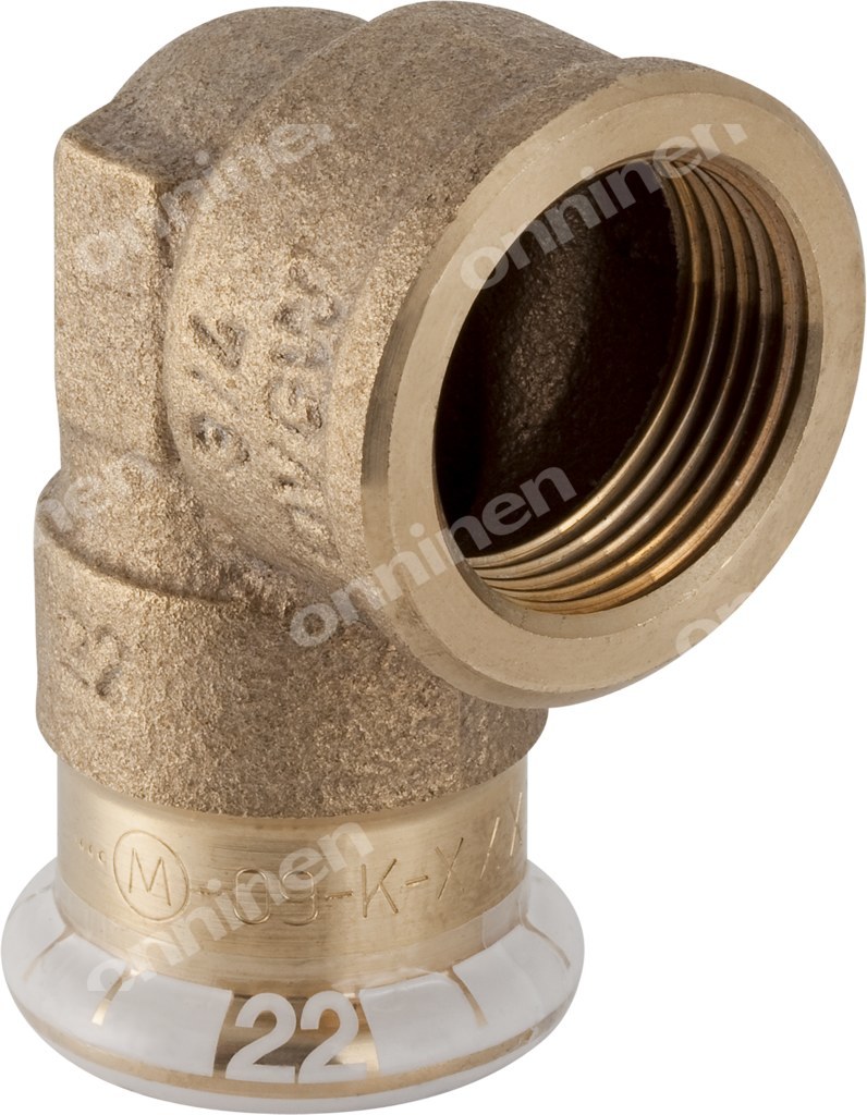 Kolano Geberit Mapress Kupfer przejściowe 90° z gwintem wewnętrznym D42-Rp11/2 63865 - obrazek 1