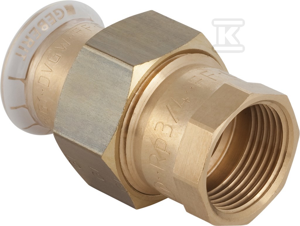 Śrubunek Geberit Mapress Kupfer przejściowy z gwintem wewnętrznym d54-Rp2 65488 - obrazek 1