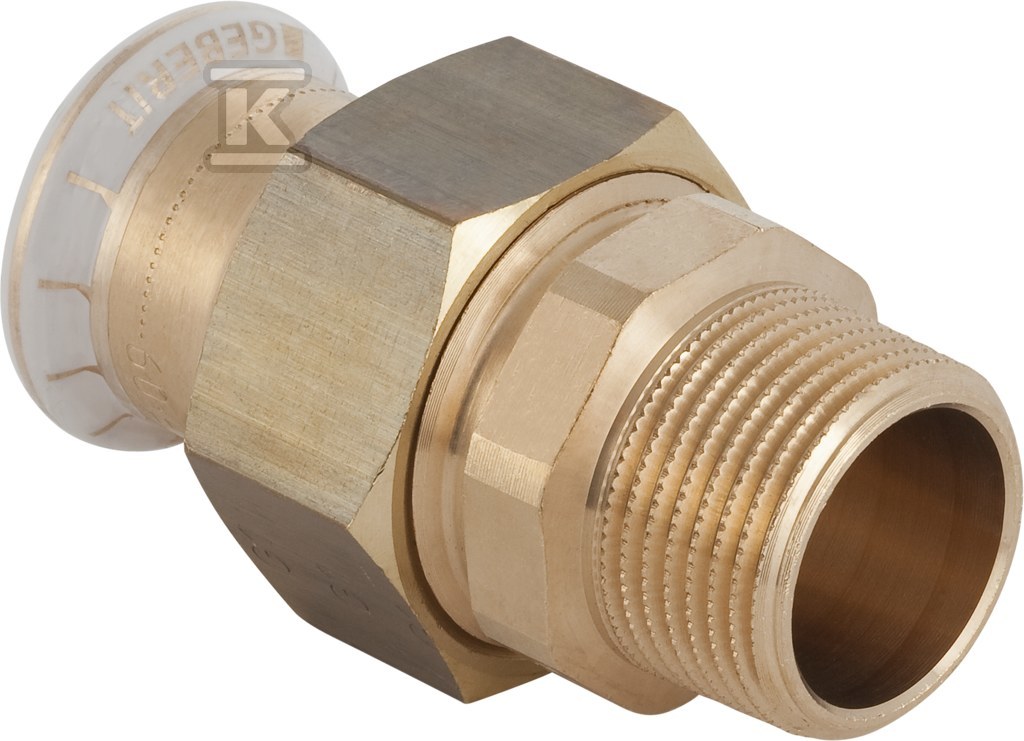 Śrubunek Geberit Mapress Kupfer przejściowy z gwintem zewnętrznym d22-R1/2 65534 - obrazek 1