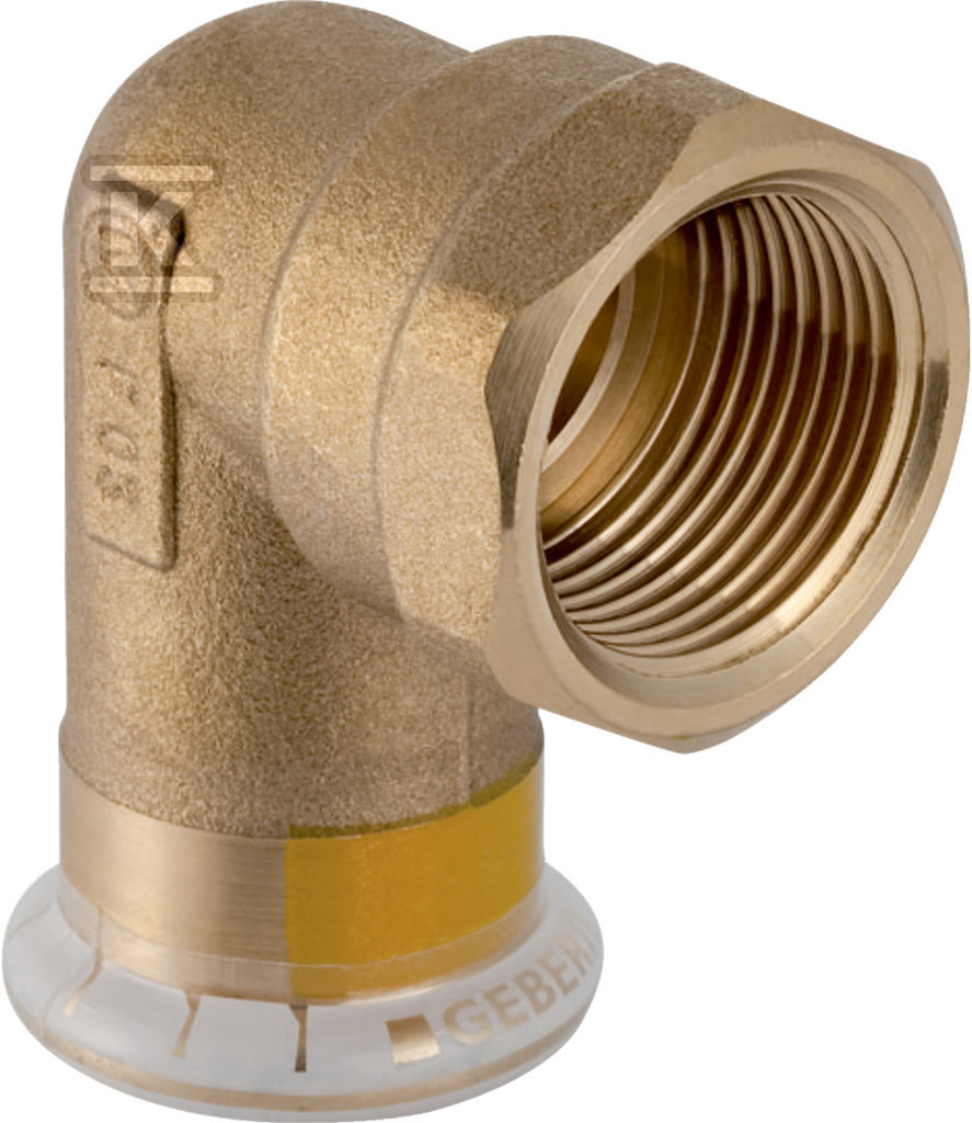 Kolano Geberit Mapress Kupfer Gas przejściowe 90° z gwintem wewnętrznym D15-Rp1/2 34725 - obrazek 1