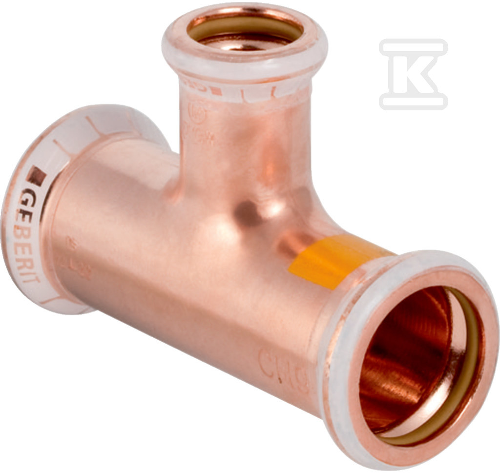 Trójnik Geberit Mapress Kupfer Gas redukcyjny d22-18 34537 - obrazek 1