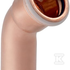 Kolano Geberit Mapress Kupfer FKM jednokielichowe 45° d15 52242 Kolano Geberit Mapress Kupfer FKM jednokielichowe 45° d15 52242