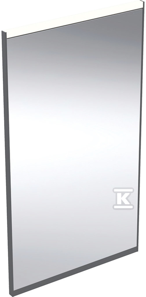 Option Plus Square Podświetlane lustro, B40cm, H70cm, T3.2cm, z bezpośrednim i pośrednim oświetleniem, czarny mat, Aluminium anodyzowane 502.780.14.1 - obrazek 1