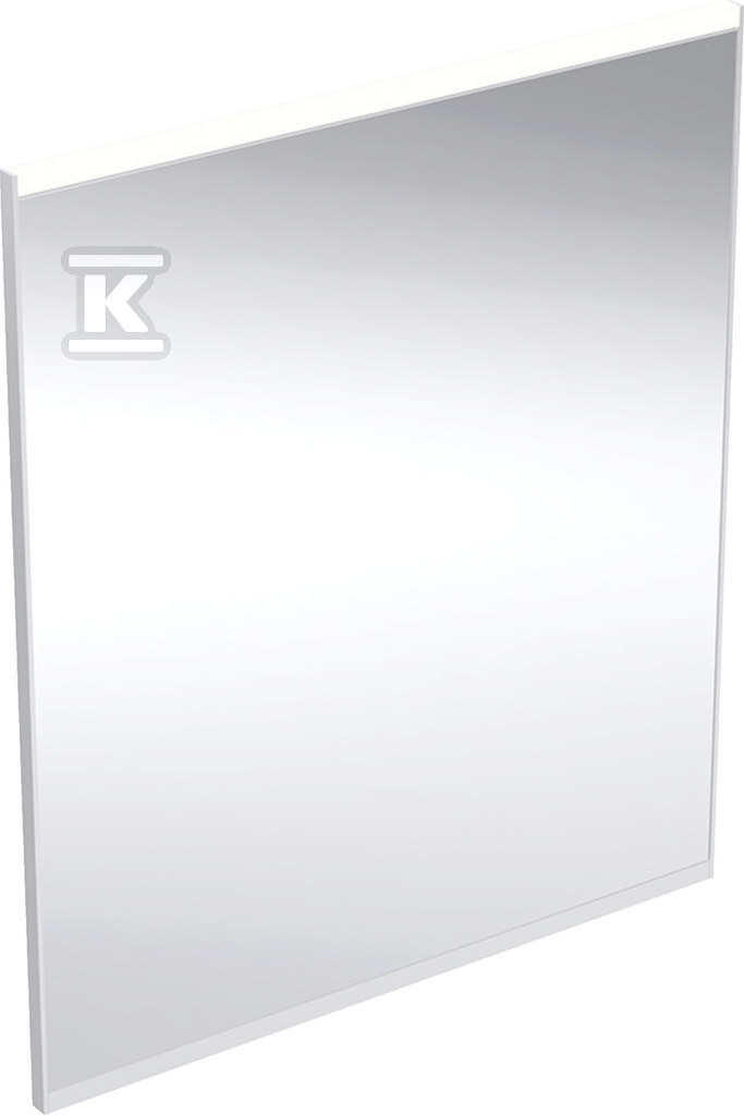 Option Plus Square Podświetlane lustro, B60cm, H70cm, T3.2cm, z bezpośrednim i pośrednim oświetleniem, Aluminium anodyzowane 502.781.00.1 - obrazek 1