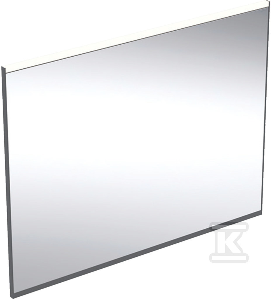 Option Plus Square Podświetlane lustro, B90cm, H70cm, T3.2cm, z bezpośrednim i pośrednim oświetleniem, czarny mat, Aluminium anodyzowane 502.783.14.1 - obrazek 1