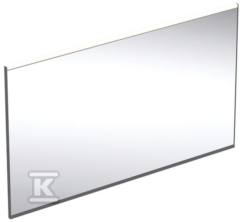 Option Plus Square Podświetlane lustro, B120cm, H70cm, T3.2cm, z bezpośrednim i pośrednim oświetleniem, czarny mat, Aluminium anodyzowane 502.785.14.1 - obrazek 1
