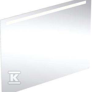 Option Basic Square Podświetlane lustro, B120cm, H90cm, T3.2cm, oświetlenie u góry, Aluminium anodyzowane 502.815.00.1 Option Basic Square Podświetlane lustro, B120cm, H90cm, T3.2cm, oświetlenie u góry, Aluminium anodyzowane 502.815.00.1