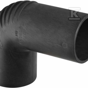 Kolano PE Silent-db20 HT 56×56/90 przyłączeniowe, krótkie, sanitarne, do kanalizacji wewnętrznej niskoszumowej, kolor czarny 305.905.14.1