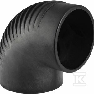 Kolano PE Silent-db20 HT 75/88.5 krótkie sanitarne, do kanalizacji wewnętrznej niskoszumowej, kolor czarny 307.880.14.1
