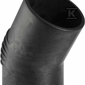 Kolano PE Silent-db20 HT 90/30 krótkie sanitarne, do kanalizacji wewnętrznej niskoszumowej, kolor czarny 308.300.14.1