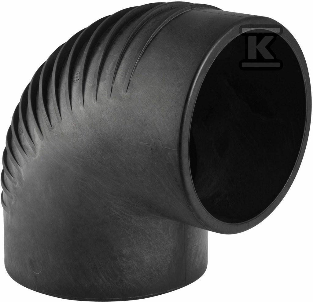 Kolano PE Silent-db20 HT 135/88.5 krótkie sanitarne, do kanalizacji wewnętrznej niskoszumowej, kolor czarny 312.880.14.1 - obrazek 1