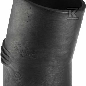 Kolano PE Silent-db20 HT 160/15 krótkie sanitarne, do kanalizacji wewnętrznej niskoszumowej, kolor czarny 315.150.14.1