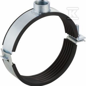 Obejma rurowa 175 z mufą gwintowaną GZ1/2″ do rur Silent-db20 HT, stalowy ocynkowany, sanitarna, do kanalizacji wewnętrznej niskoszumowej 315.813.26.1