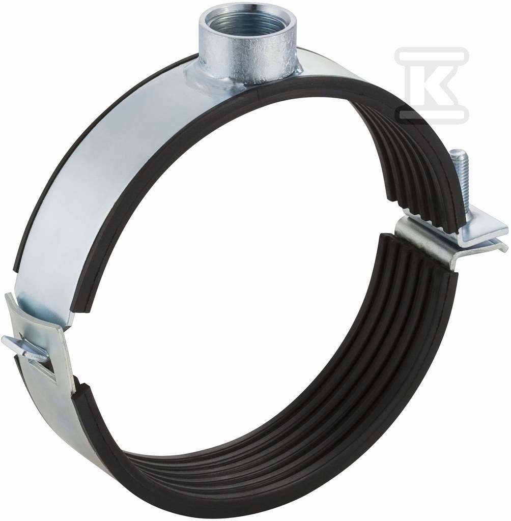 Obejma rurowa 175 z mufą gwintowaną GZ1/2" do rur Silent-db20 HT, stalowy ocynkowany, sanitarna, do kanalizacji wewnętrznej niskoszumowej 315.813.26.1 - obrazek 1