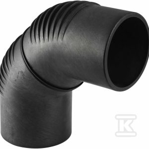 Kolano PE Silent-db20 HT 160/88.5 krótkie sanitarne, do kanalizacji wewnętrznej niskoszumowej, kolor czarny 315.885.14.1