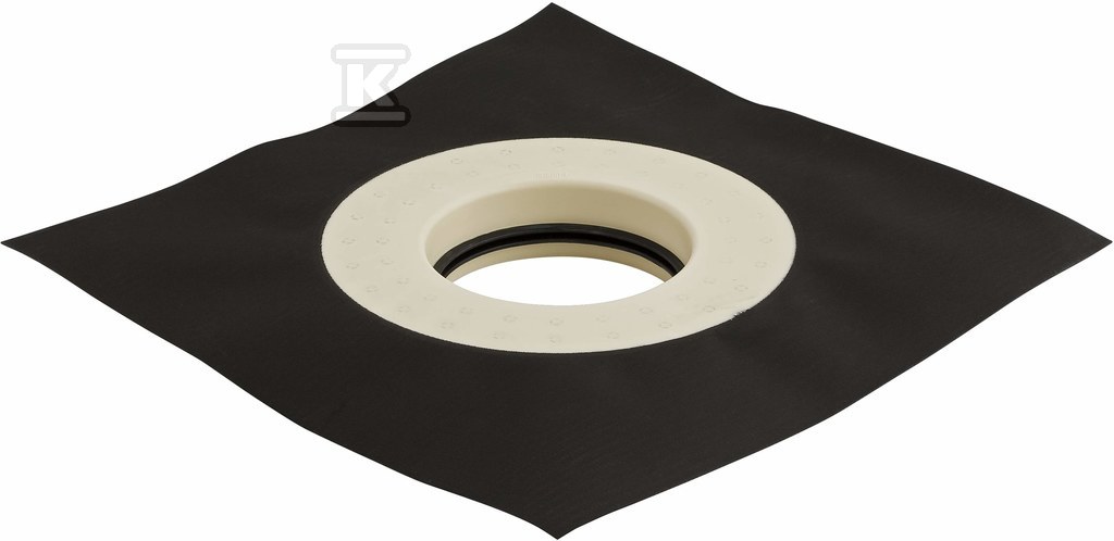 Kołnierz uszczelniający gumowy EPDM do wpustów dachowych grawitacyjnych, wym. 50x50cm, otwór fi 20cm, do przyłączania do bitumicznych uszczelnień i folii dachowych 359.608.00.1 - obrazek 1