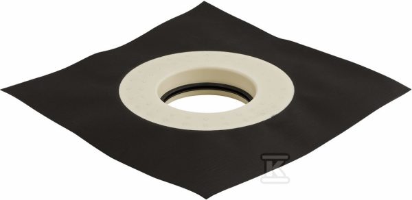Kołnierz uszczelniający PVC Sarnafil do wpustów dachowych grawitacyjnych, wym. 50x50cm, otwór fi 20cm, do przyłączania do bitumicznych uszczelnień i folii dachowych 359.610.00.1