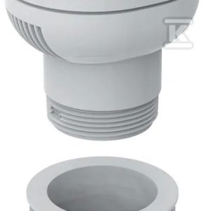 Napowietrzacz GRB50 do rur DN32-63 uniwersalny, do kanalizacji wewnętrznej niskoszumowej Silent-PP, Silentdb20, kanalizacji HDPE, kolor biały 359.900.00.1