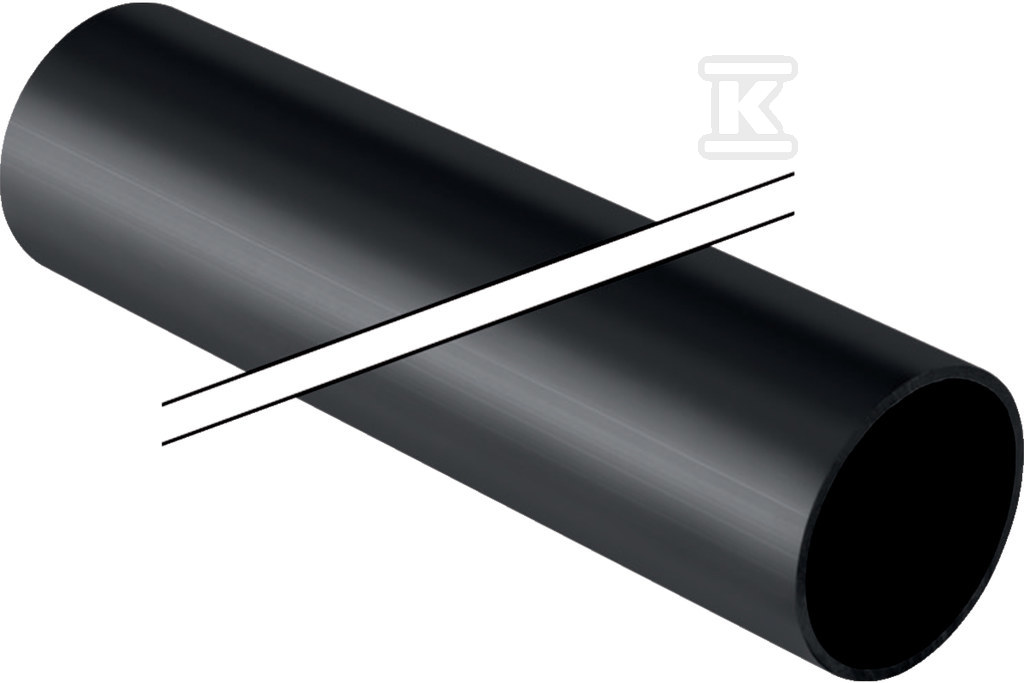 Rura PEHD 40x3.0x5000mm S12.5, PN8.1, kolor czarny (kanalizacja HDPE) /5m/ 360.000.16.0 - obrazek 1