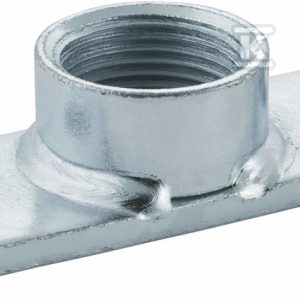Płytka montażowa z mufą gwintowaną GW1/2″, gwint wewnętrzny, podłużna 12x4cm, 2 otwory o rozstawie 9cm, stalowa ocynkowana (kanalizacja HDPE) 362.826.26.1 Płytka montażowa z mufą gwintowaną GW1/2″, gwint wewnętrzny, podłużna 12x4cm, 2 otwory o rozstawie 9cm, stalowa ocynkowana (kanalizacja HDPE) 362.826.26.1