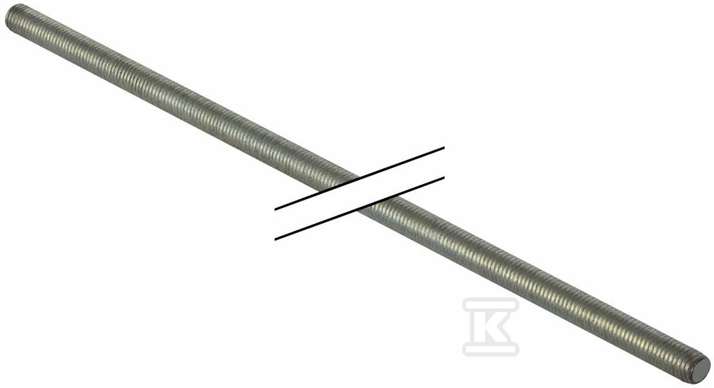 Pręt gwintowany M10 L=50cm, stalowy ocynkowany (kanalizacja HDPE) 362.836.00.1 - obrazek 1
