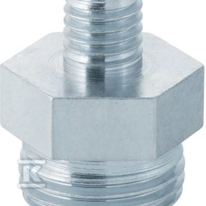 Złączka gwintowana nakrętno-nakrętna (nypel podwójny) GZM10xGZ1/2″, stalowa ocynkowana (kanalizacja HDPE) 362.856.26.1
