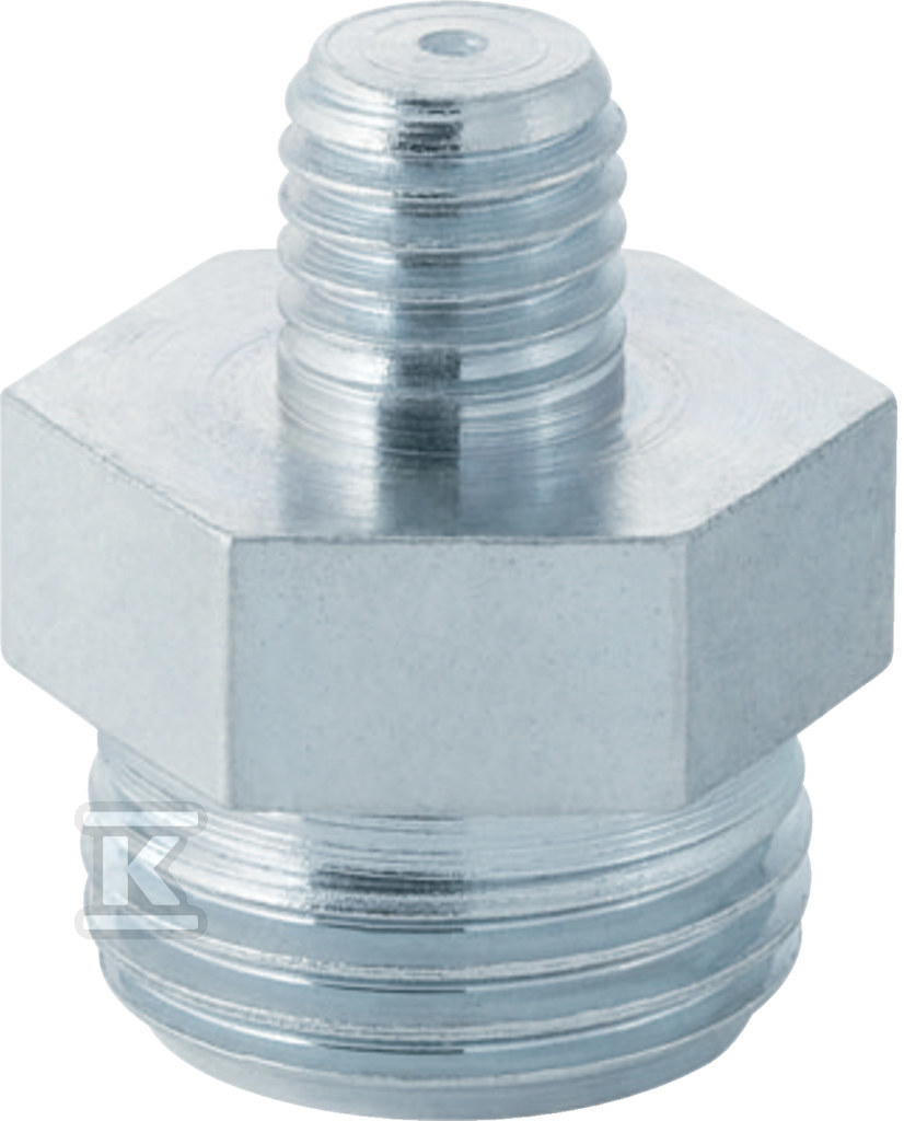 Złączka gwintowana nakrętno-nakrętna (nypel podwójny) GZM10xGZ1/2", stalowa ocynkowana (kanalizacja HDPE) 362.856.26.1 - obrazek 1