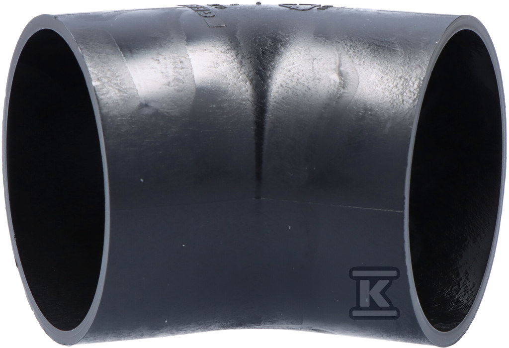 Kolano PEHD 75/45, kolor czarny (kanalizacja HDPE) 365.045.16.1 - obrazek 1