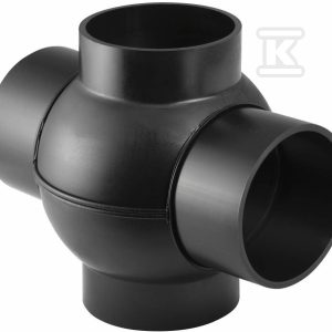 Złączka wielorozgałęźna (4-rozgałęźna) PEHD 88.5st./podejście co 180st. 75x75x75, kolor czarny (kanalizacja HDPE) 365.275.16.1 Złączka wielorozgałęźna (4-rozgałęźna) PEHD 88.5st./podejście co 180st. 75x75x75, kolor czarny (kanalizacja HDPE) 365.275.16.1