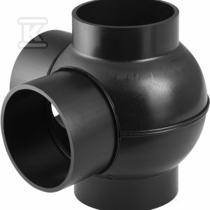 Złączka wielorozgałęźna (4-rozgałęźna) PEHD 88.5st./podejście co 90st. 90x90x90, kolor czarny (kanalizacja HDPE) 366.330.16.1 Złączka wielorozgałęźna (4-rozgałęźna) PEHD 88.5st./podejście co 90st. 90x90x90, kolor czarny (kanalizacja HDPE) 366.330.16.1