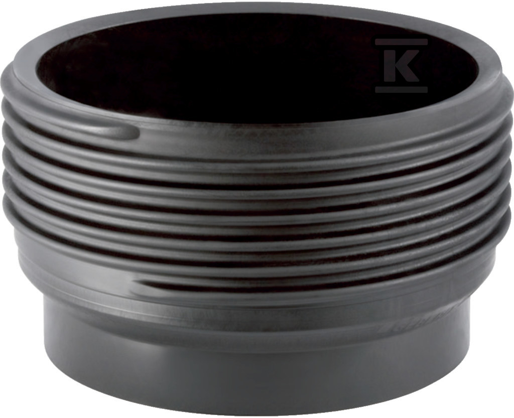 Złączka PEHD 90xGZ1/4" gwint zewnętrzny, kolor czarny (kanalizacja HDPE) 366.784.16.1 - obrazek 1