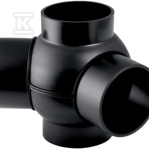 Złączka wielorozgałęźna (4-rozgałęźna) PEHD 88.5st./podejście co 135st. 110x63x63, kolor czarny (kanalizacja HDPE) 367.370.16.1 Złączka wielorozgałęźna (4-rozgałęźna) PEHD 88.5st./podejście co 135st. 110x63x63, kolor czarny (kanalizacja HDPE) 367.370.16.1