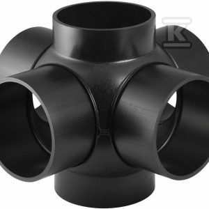 Złączka wielorozgałęźna (6-rozgałęźna) PEHD 88.5st./podejście co 90st. 125x110x110x110x110, kolor czarny (kanalizacja HDPE) 368.610.16.1 Złączka wielorozgałęźna (6-rozgałęźna) PEHD 88.5st./podejście co 90st. 125x110x110x110x110, kolor czarny (kanalizacja HDPE) 368.610.16.1
