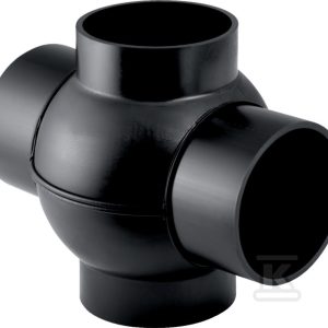 Złączka wielorozgałęźna (4-rozgałęźna) PEHD 88.5st./podejście co 180st. 160x110x110, kolor czarny (kanalizacja HDPE) 369.285.16.1 Złączka wielorozgałęźna (4-rozgałęźna) PEHD 88.5st./podejście co 180st. 160x110x110, kolor czarny (kanalizacja HDPE) 369.285.16.1
