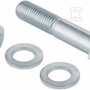 Śruba (śruba+2 podkładki+nakrętka) do montażu 250mm, stalowa ocynkowana (kanalizacja HDPE) 371.743.26.1 Śruba (śruba+2 podkładki+nakrętka) do montażu 250mm, stalowa ocynkowana (kanalizacja HDPE) 371.743.26.1