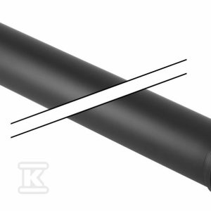 Rura Silent-PP HT 32×500 2-kielichowa, sanitarna, do kanalizacji niskoszumowej, kolor czarny 390.010.14.1