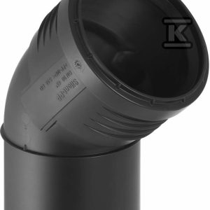 Kolano Silent-PP HT 40/45 sanitarne, do kanalizacji wewnętrznej niskoszumowej, kolor czarny 390.122.14.1 Kolano Silent-PP HT 40/45 sanitarne, do kanalizacji wewnętrznej niskoszumowej, kolor czarny 390.122.14.1