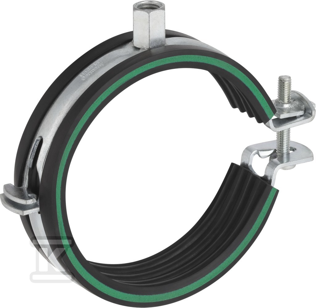 Obejma rurowa 40 z mufą gwintowaną GW M8/M10 do rur Silent-PP HT, stalowy ocynkowany, sanitarna, do kanalizacji wewnętrznej niskoszumowej 390.199.26.1 - obrazek 1