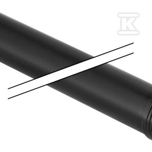 Rura Silent-PP HT 50×1000 1-kielichowa, sanitarna, do kanalizacji niskoszumowej, kolor czarny 390.204.14.1
