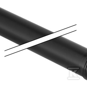 Rura Silent-PP HT 75×1500 1-kielichowa, sanitarna, do kanalizacji niskoszumowej, kolor czarny 390.305.14.1