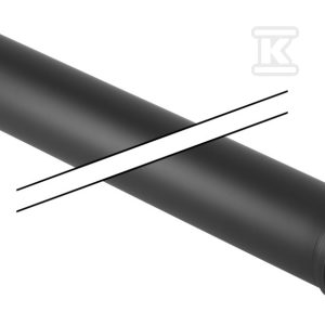 Rura Silent-PP HT 75×3000 2-kielichowa, sanitarna, do kanalizacji niskoszumowej, kolor czarny 390.314.14.1