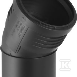 Kolano Silent-PP HT 90/30 sanitarne, do kanalizacji wewnętrznej niskoszumowej, kolor czarny 390.421.14.1 Kolano Silent-PP HT 90/30 sanitarne, do kanalizacji wewnętrznej niskoszumowej, kolor czarny 390.421.14.1