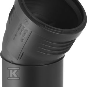 Kolano Silent-PP HT 110/30 sanitarne, do kanalizacji wewnętrznej niskoszumowej, kolor czarny 390.521.14.1 Kolano Silent-PP HT 110/30 sanitarne, do kanalizacji wewnętrznej niskoszumowej, kolor czarny 390.521.14.1
