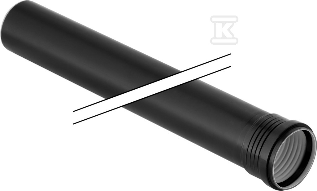 Rura Silent-PP HT 160x500 1-kielichowa, sanitarna, do kanalizacji niskoszumowej, kolor czarny 390.702.14.1 - obrazek 1