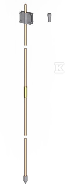 Uziom kompletny 5/8″ 250um, 3-metrowy MI 14123004